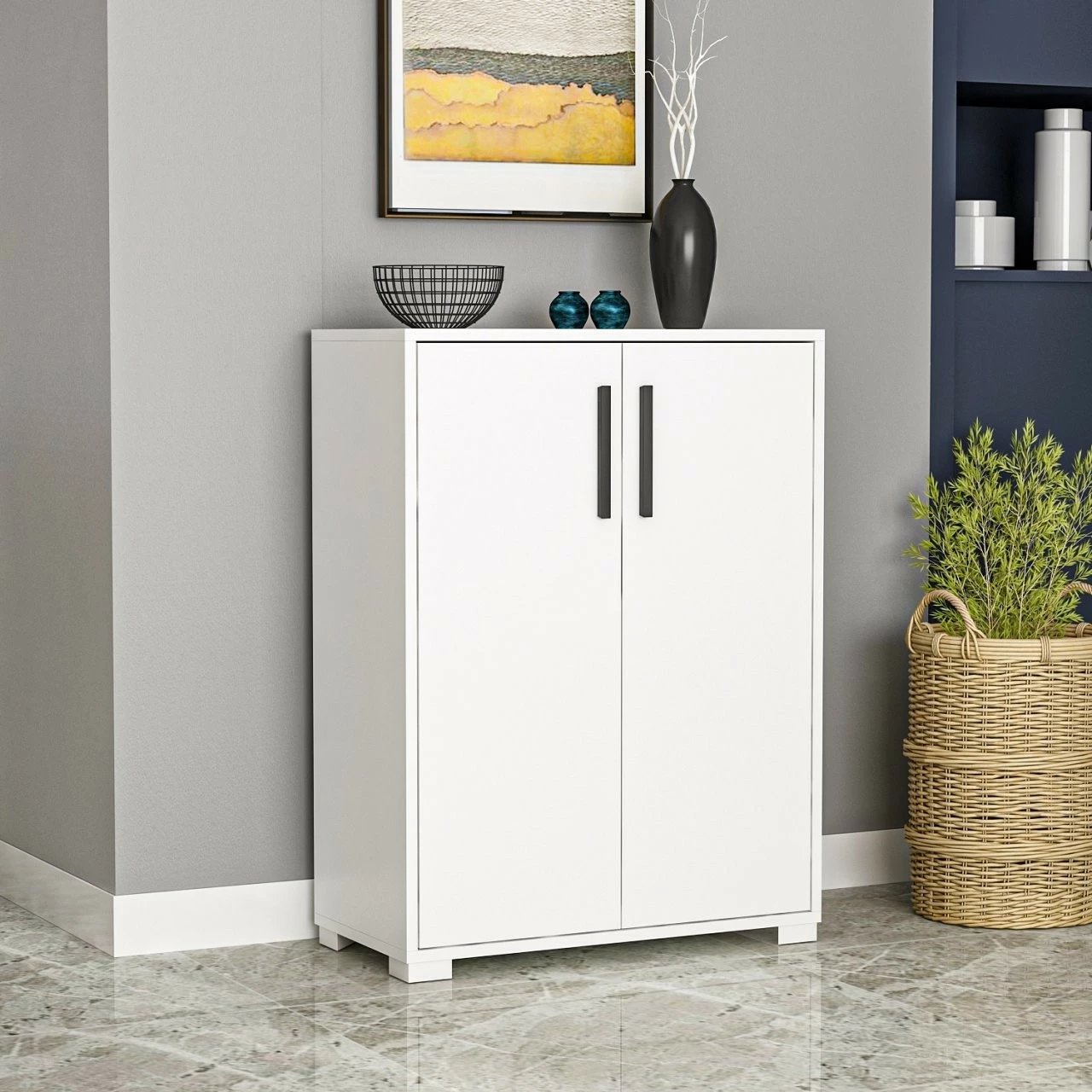 Dollap për këpucë Hanah Home, Lupa, i bardhë