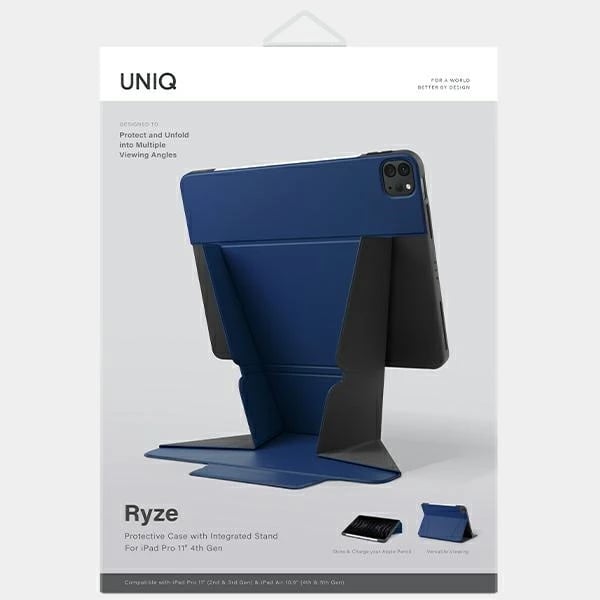 Mbështjellës UNIQ Ryze për iPad Pro 11 (2021-2022) / Air 10.9 (2020-2022), kaltër