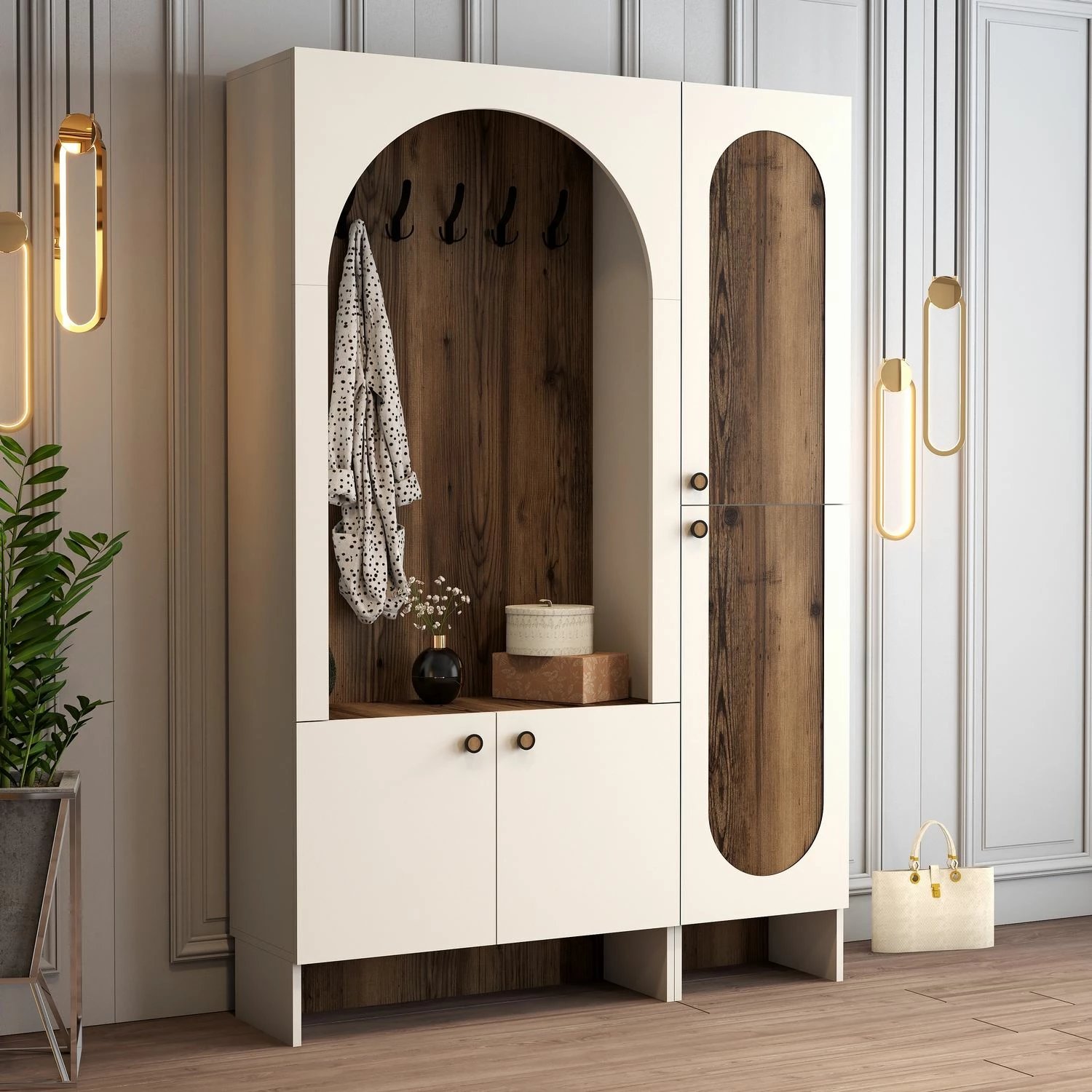 Stendë për korridor Skye Decor, Palermo Kl, krem dhe arre