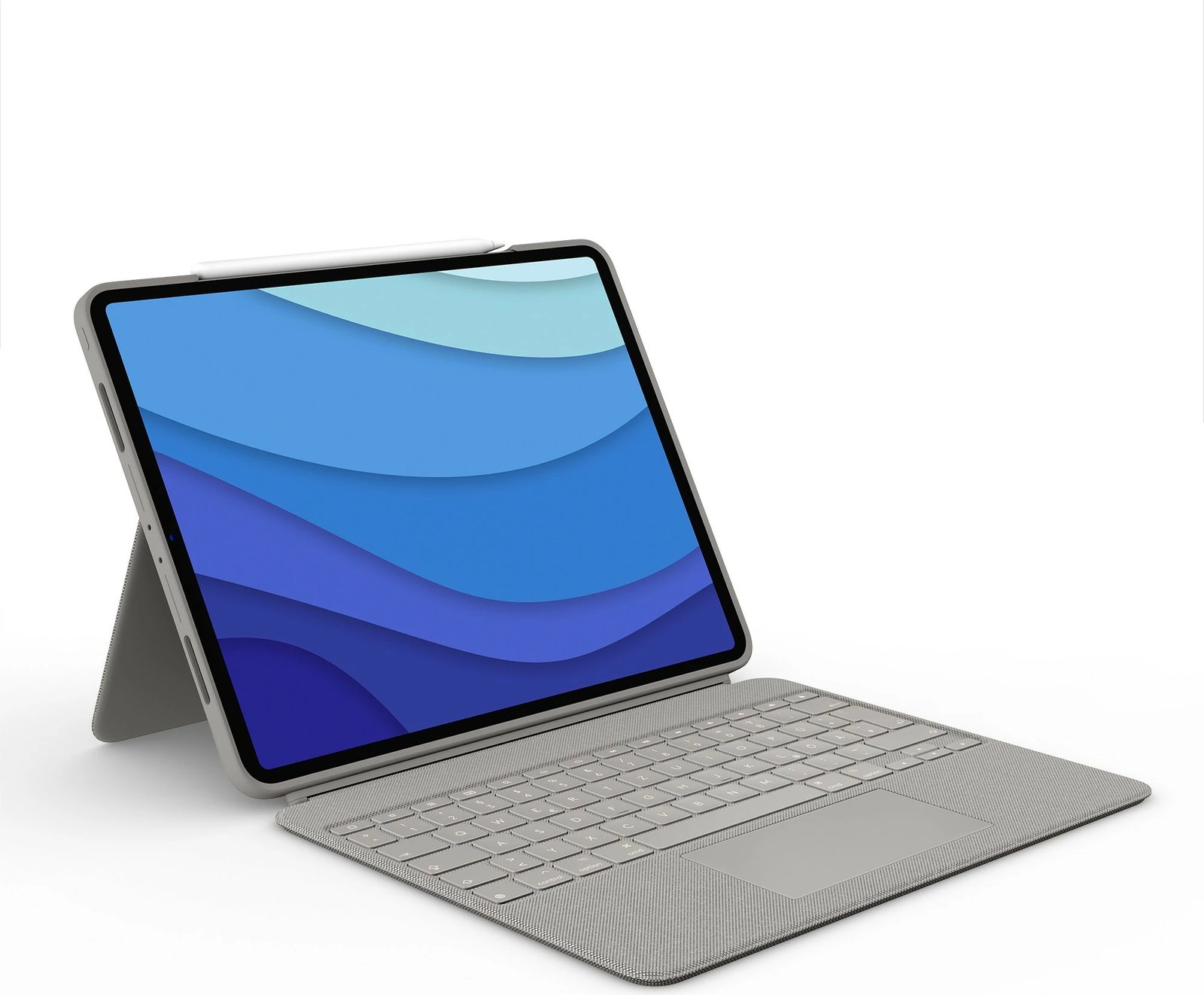 Mbështjellës tastierë Logitech Combo Touch për iPad Pro 12.9, Sand