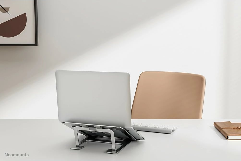 Mbajtës laptopi Newstar NSLS085SILVER, alumini, 10-17 inç, argjendtë