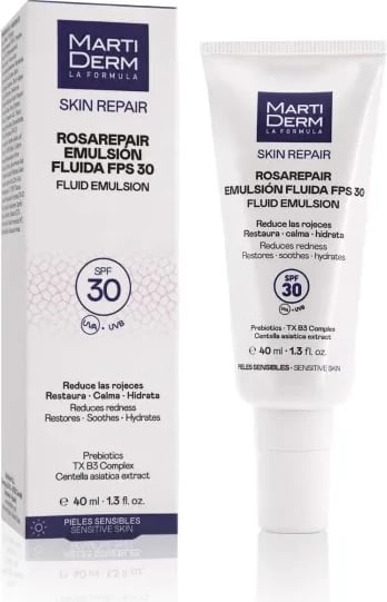 Emulsion për fytyrë unisex Martiderm Rosarepair SPF30, 40ml Emulsion për fytyrë unisex Martiderm Rosarepair SPF30, 40ml