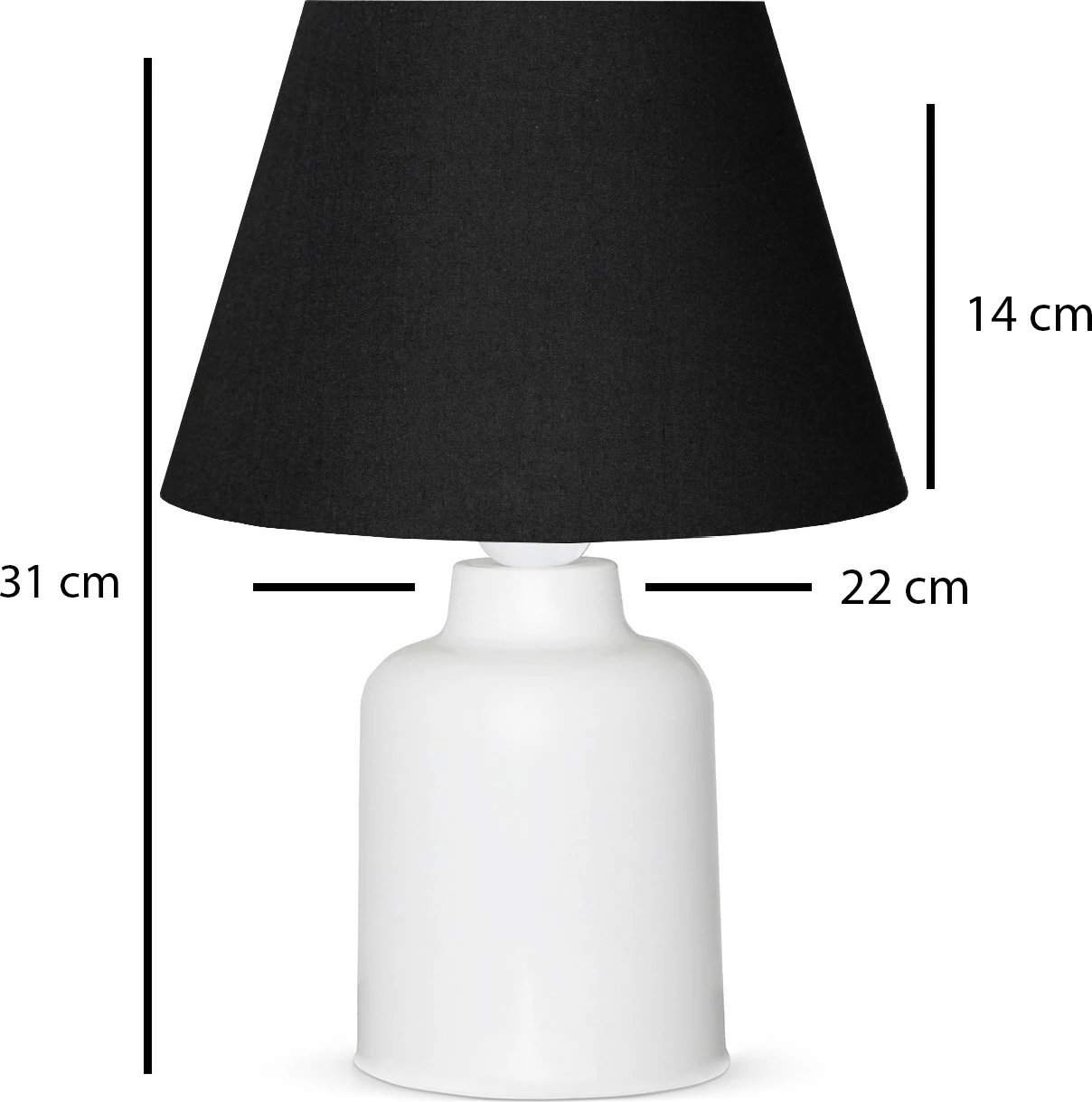 Llambë tavoline Opviq, AYD-3163, e zezë dhe e bardhë
