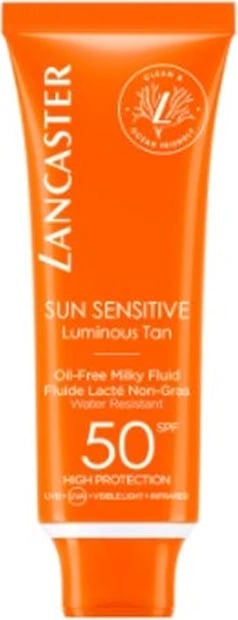 Fluid mbrojtës nga dielli LANCASTER Sun Sensitive Luminous Tan SPF50, 50ml