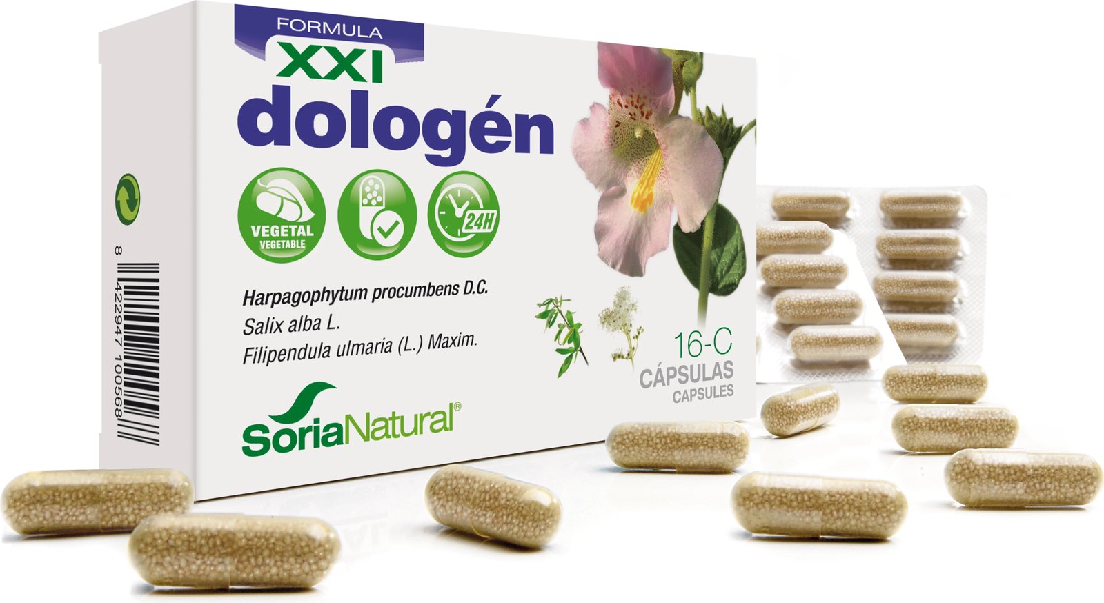 Suplement ushqimor Soria Dologen 16-C, 30 kapsula