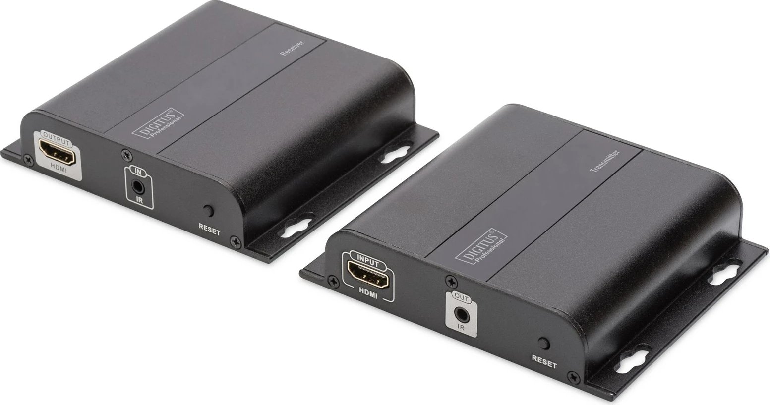 Set transmetues & pranues AV Digitus DS-55122, HDMI Extender 4K, me kabllo CAT6, i zi