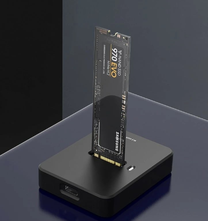 Stacion dokimi për SSD M.2 Gembird DD-U3M2, USB-C, i zi