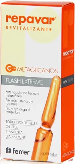Ampulë revitalizuese për fytyrë Repavar Revitalize Flash Extreme unisex 1 copë Ampulë revitalizuese për fytyrë Repavar Revitalize Flash Extreme unisex 1 copë