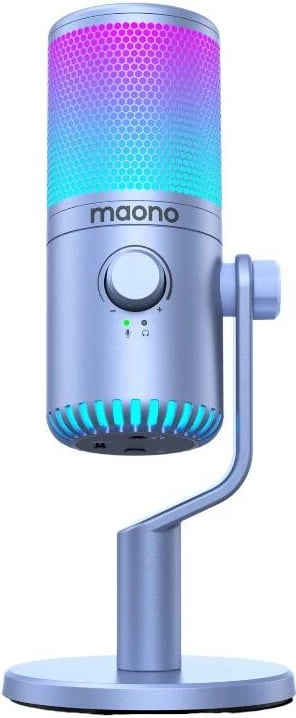 Mikrofon Maono DM30RGB, RGB, kardioid, USB-C/3.5mm, vjollcë