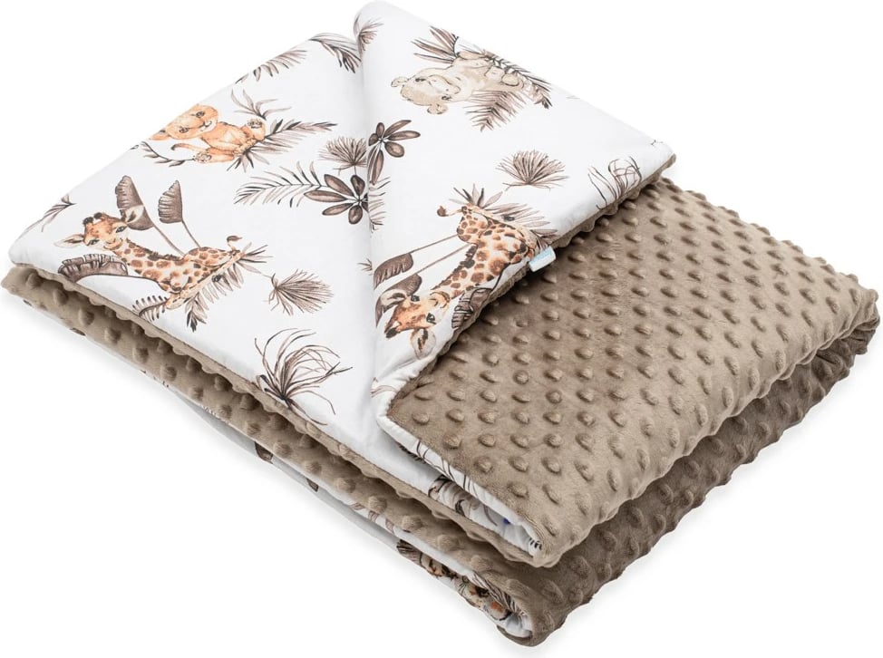 batanije bebe New Baby Safari 80x100 cm me mbushje bezhë