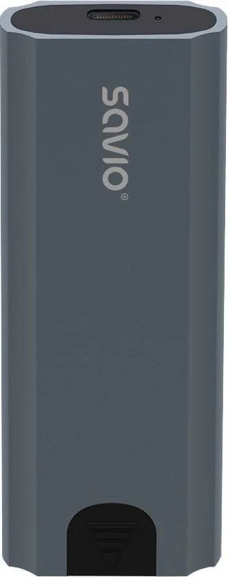 Kasë e jashtme për SSD M.2 NVMe Savio AK-67, USB-C 3.1, Gri