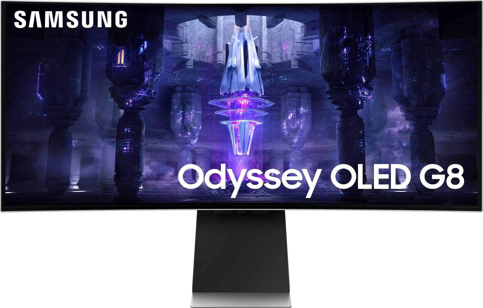 Monitor Samsung G85SB, 86.4 cm (34"), 3440 x 1440 pixels, UltraWide Quad HD, OLED, Argjendtë