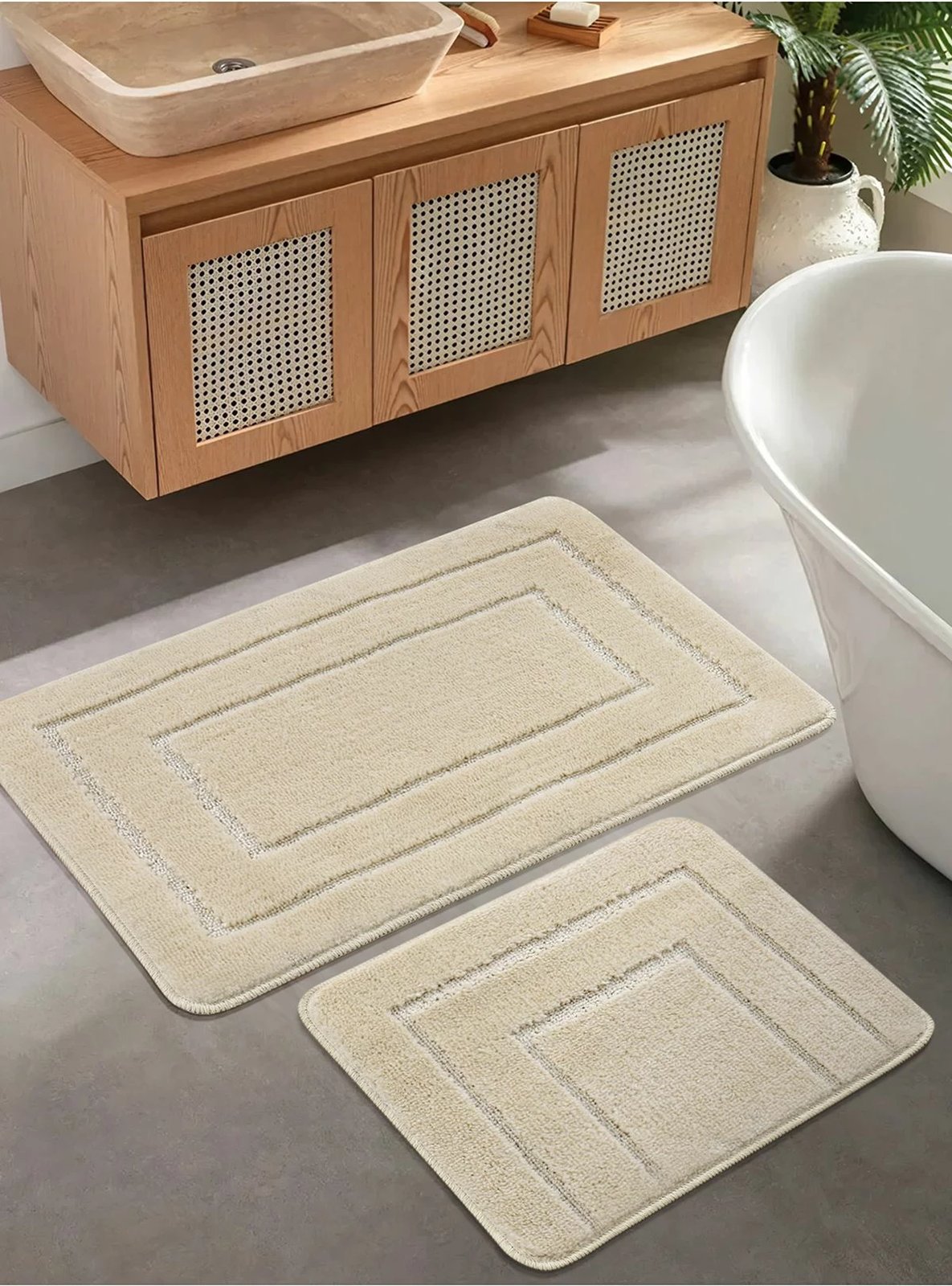 Set tapetash për banjo (2 copë), Mijölnir, Cerceve, krem