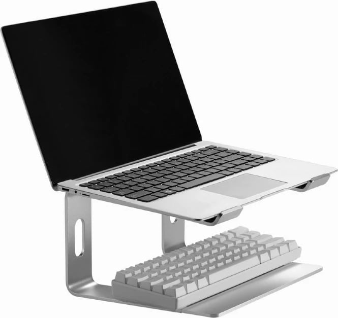 Mbajtëse laptopi Gembird NBS-D1-01, 15.6", alumin, argjendtë