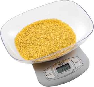 Peshore kuzhine, Adler AD 3137, kapacitet 5 kg, ndarje 1 g, tas 1.5 L, argjendtë