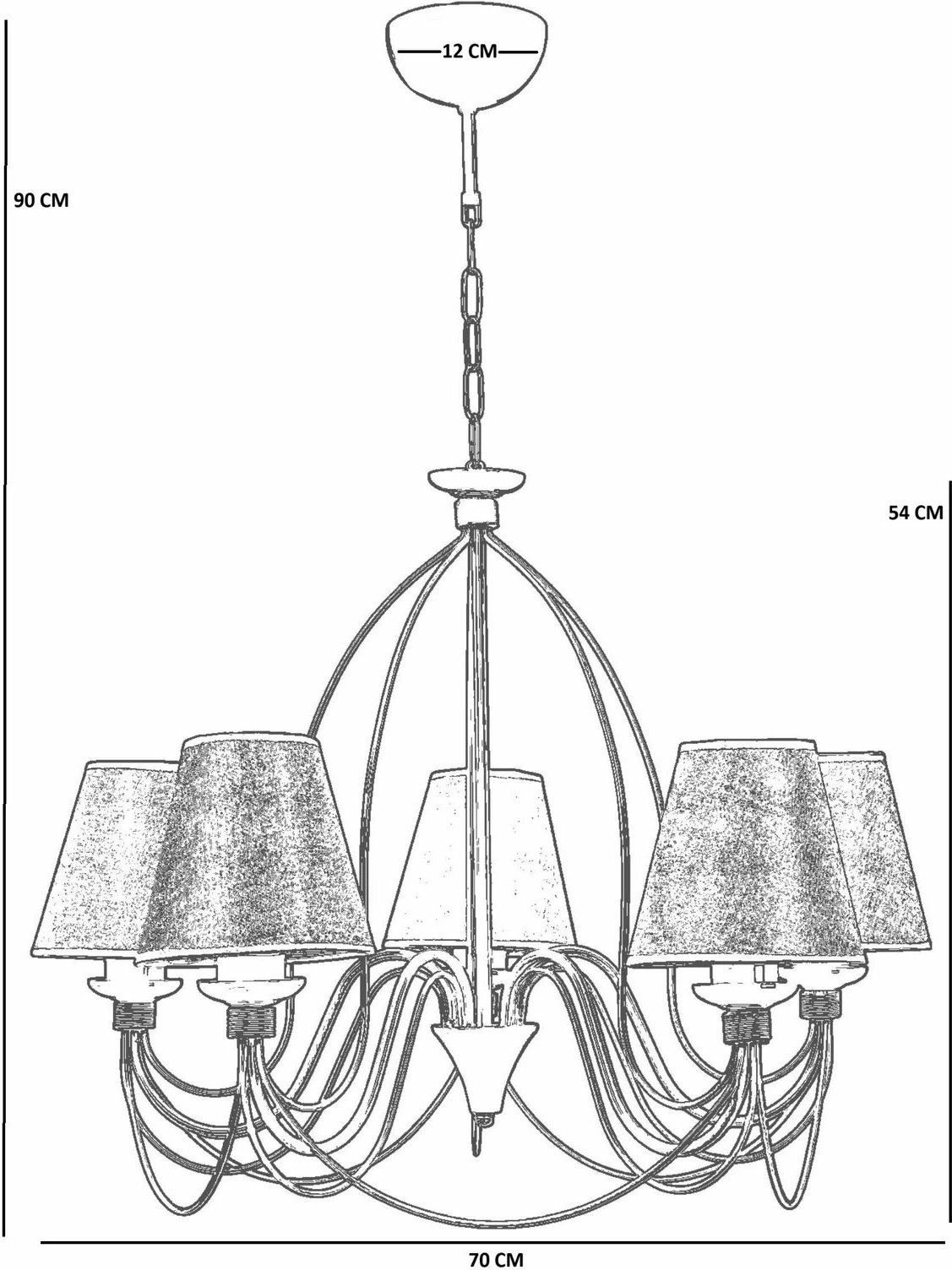 Llambadar Opviq, 8992-5, ngjyrë gri