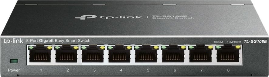 Switch TP-Link 8-Port Gigabit Easy Smart, Managed, L2, Gigabit Ethernet (10/100/1000)