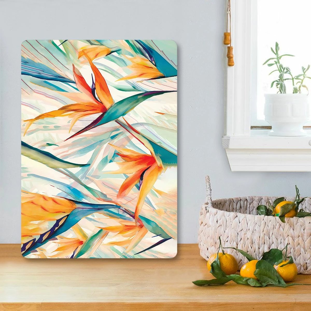 Dërrasë prerëse prej xhami të temperuar, shumëngjyrëshe, Hermia, Ckt72 - 2535, 25x35cm