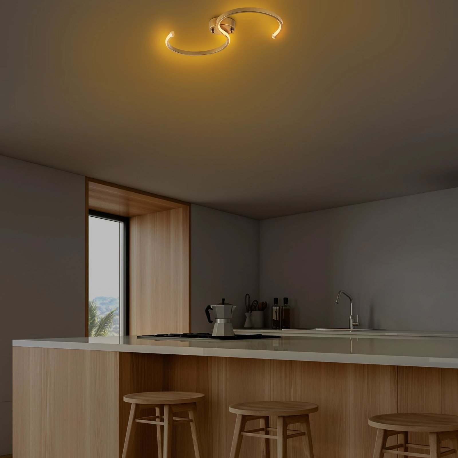 Llambë tavani Opviq, Es - 13584, ngjyrë ari