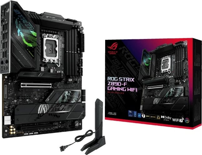 Pllakë amë Asus ROG STRIX Z890-F GAMING WIFI, LGA1851, DDR5, ATX, e zezë