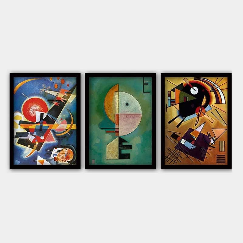 Pikturë dekorative me kornizë (3 copë), Wallity, 3SC_UN287405 _3545