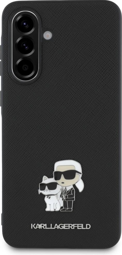 Mbështjellës Karl Lagerfeld Saffiano për Samsung Galaxy A56, i zi