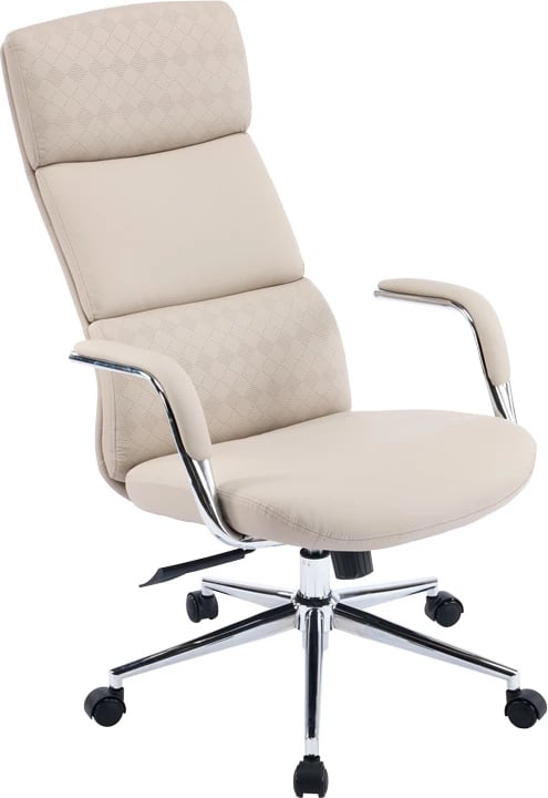 Karrige menaxheri për zyre, ngjyrë bezhë, Bendona, 71x78x119-127cm