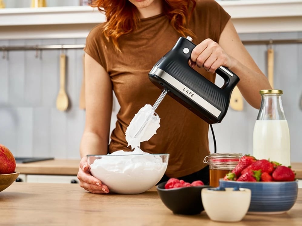 Mikser dore, Lafe, Mix&Store LAFMIX47473, 500W, 5 shpejtësi, turbo, me 2 lloje shtesash dhe kuti ruajtëse, e zezë