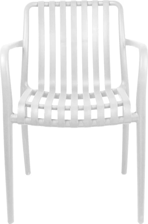 Karrige Zoi pp ngjyrë bardhë 58.5x54x80cm