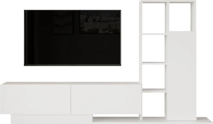 Set dhome dite Damon, ngjyrë e bardhë, 140x29.5x39.5cm