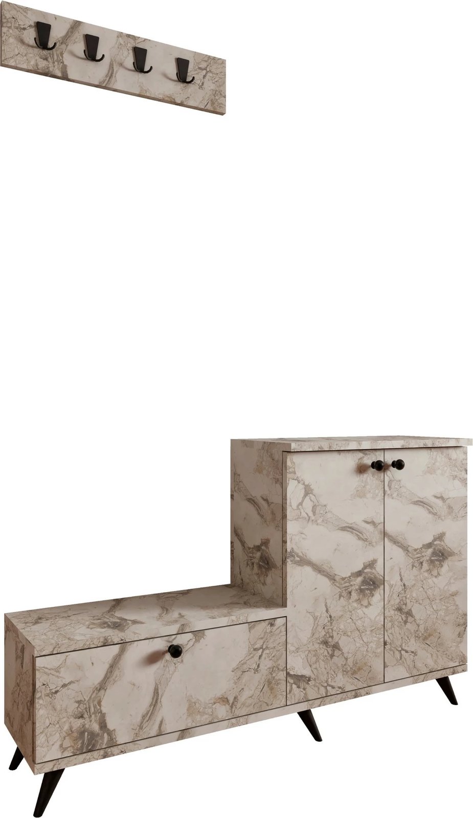 Stendë korridori, ngjyrë mermeri Ephesus, Skye Decor