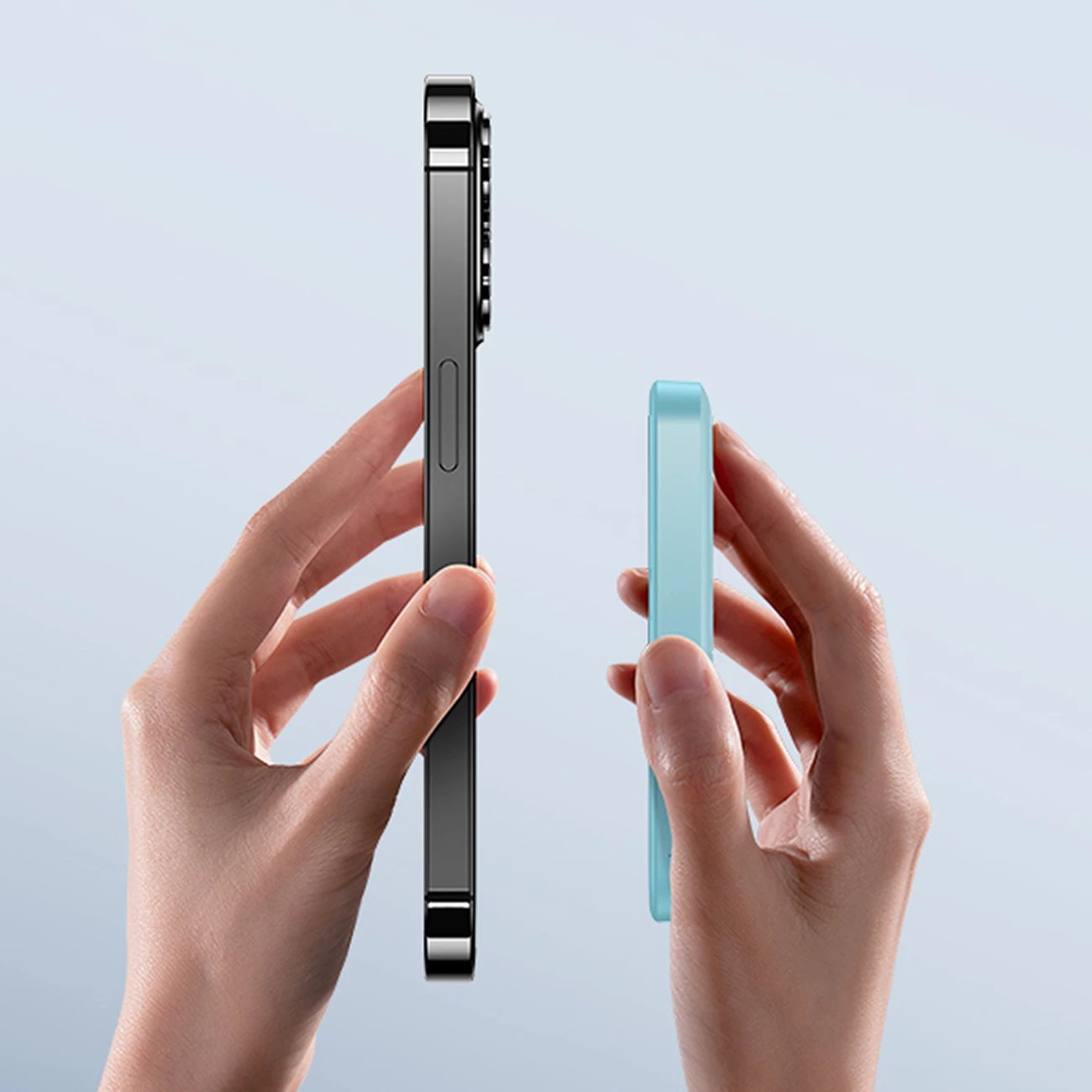 Power bank Baseus Magnetic Mini 5000mAh, 20W, USB-C, blu, me kabllo