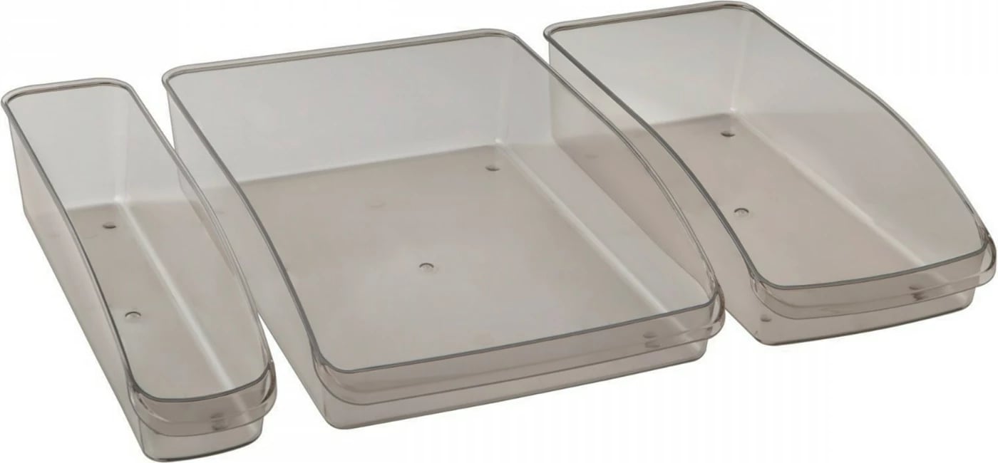 Organizues plastik për kuzhinë, Evila Originals, fume/gri, HMY-6421