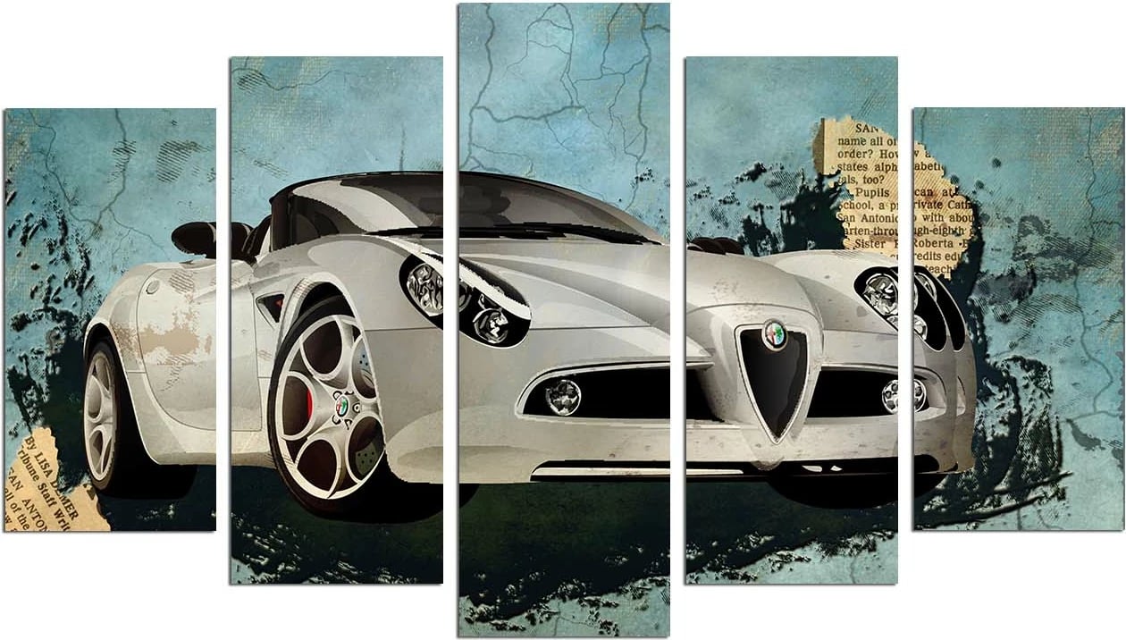 Pikturë dekorative MDF, 5 pjesë, Wallity, 5PMX-009