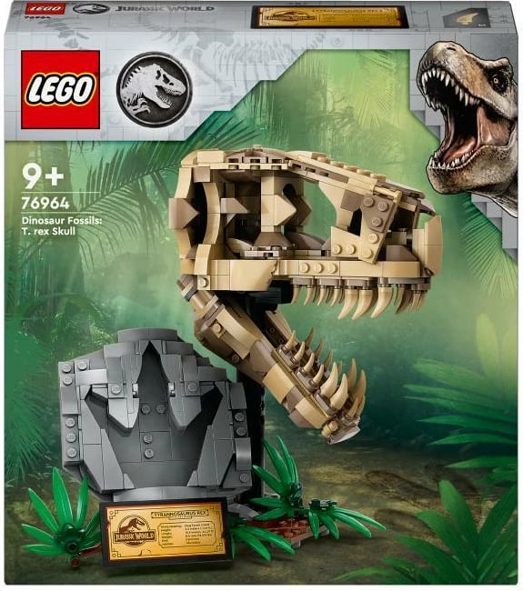 Set ndërtimi, LEGO, Jurassic World 76964 T. rex Skull, për moshat 9+