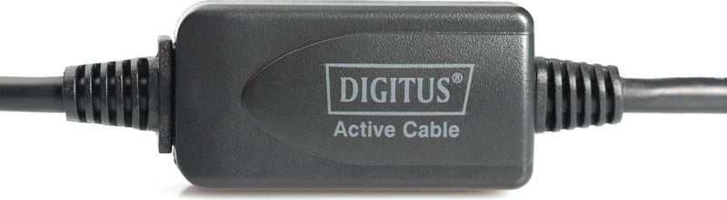 Kabllo zgjatues USB 2.0 Digitus DA-73100-1, 10m, e zezë