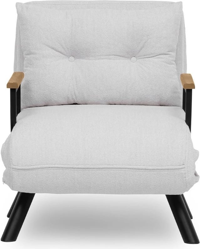 Krevat-karrige një vendës, Atelier del Sofa, Sando Single, teddy e bardhë