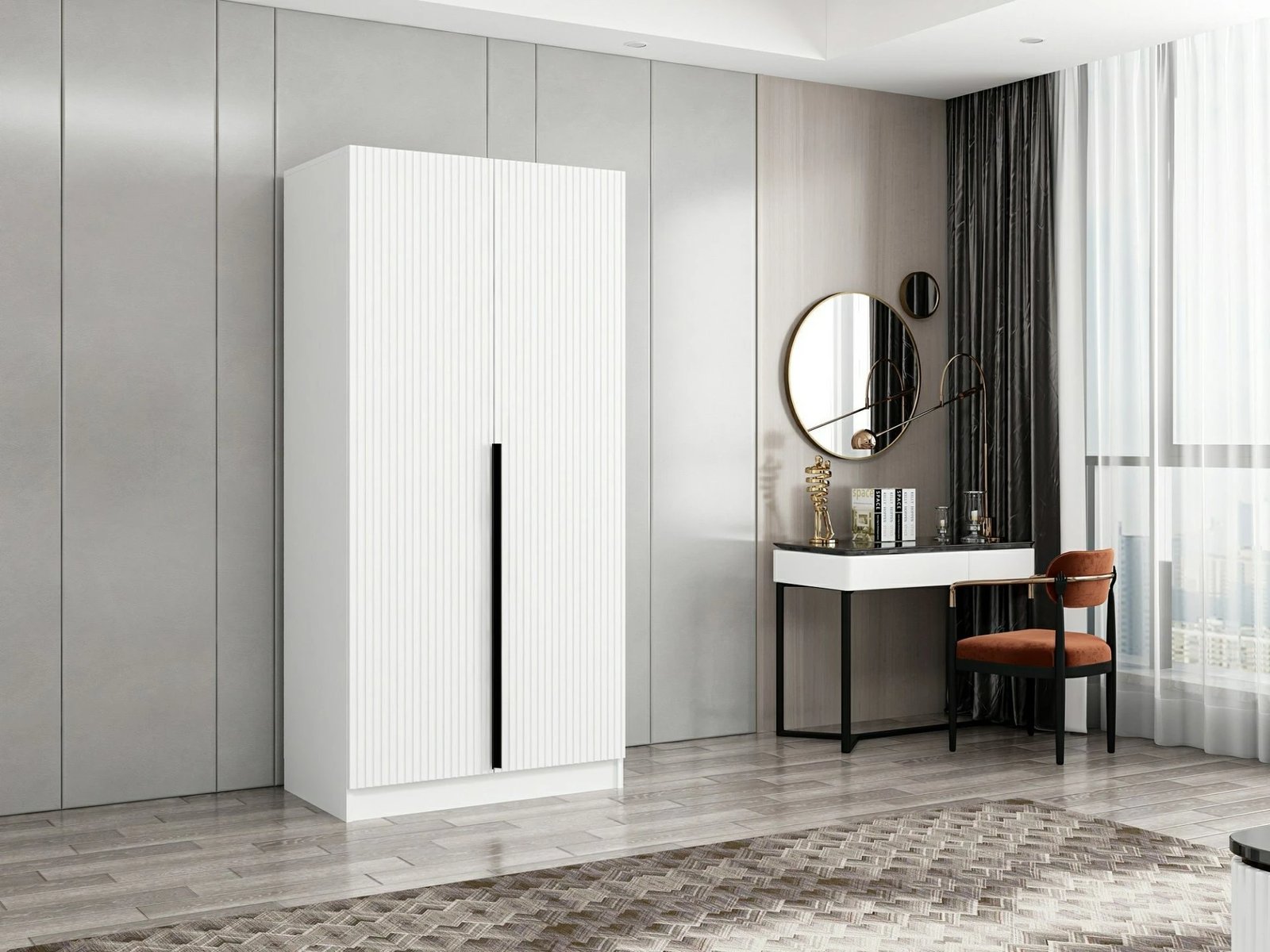 Dollap Hanah Home, Kale Plus Membrane, i bardhë, 210cm