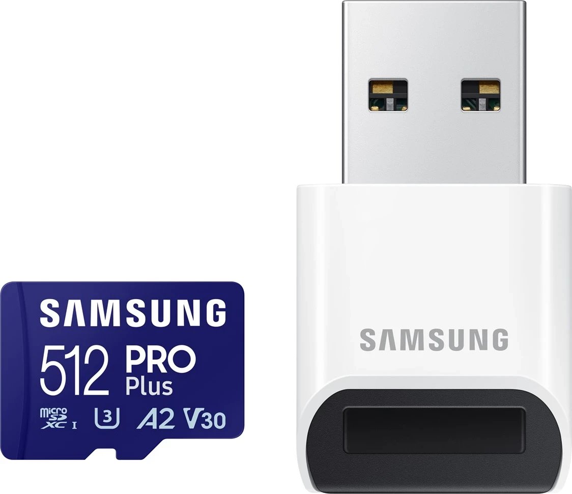 Kartë memorje Samsung PRO Plus microSD, 512GB, blu