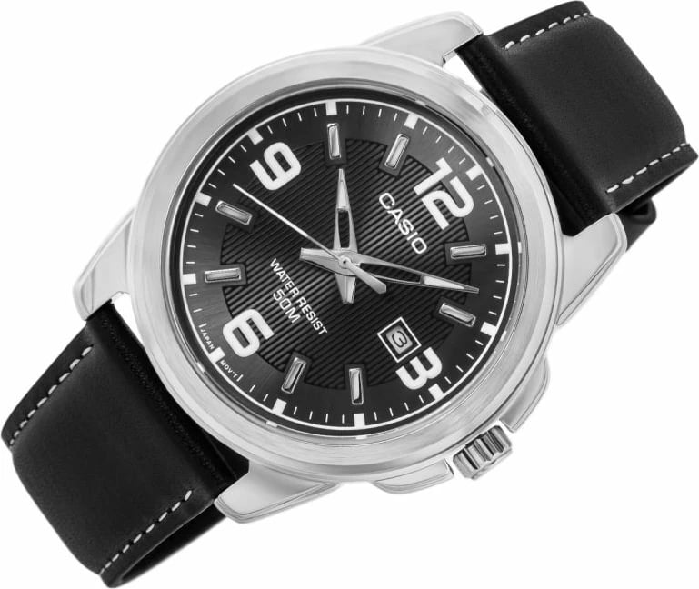 Orë dore për meshkuj CASIO, e zezë