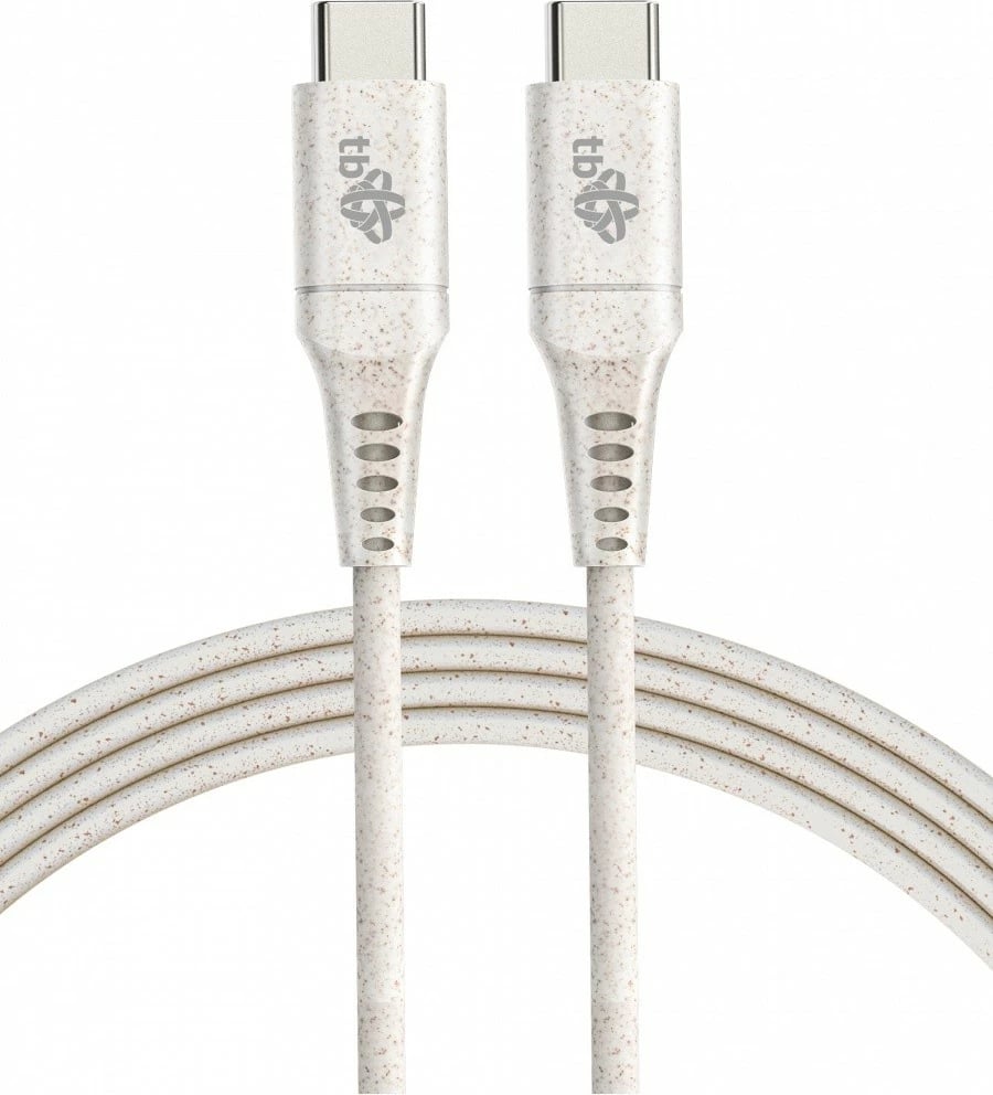 Kabllo USB Type C - USB Type C TB AKTBXKUCC310EKO, 1m, Eco-friendly, Bezhë