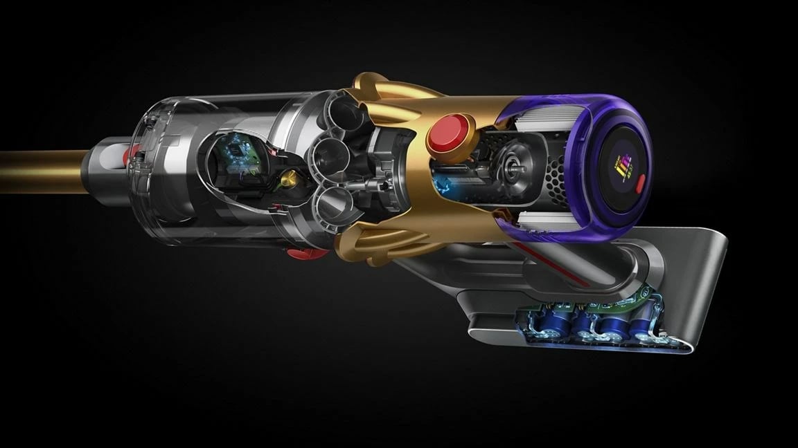 Fshesë me bateri Dyson V12 Detect Slim Absolute, LCD, HEPA, pa qese, Ari