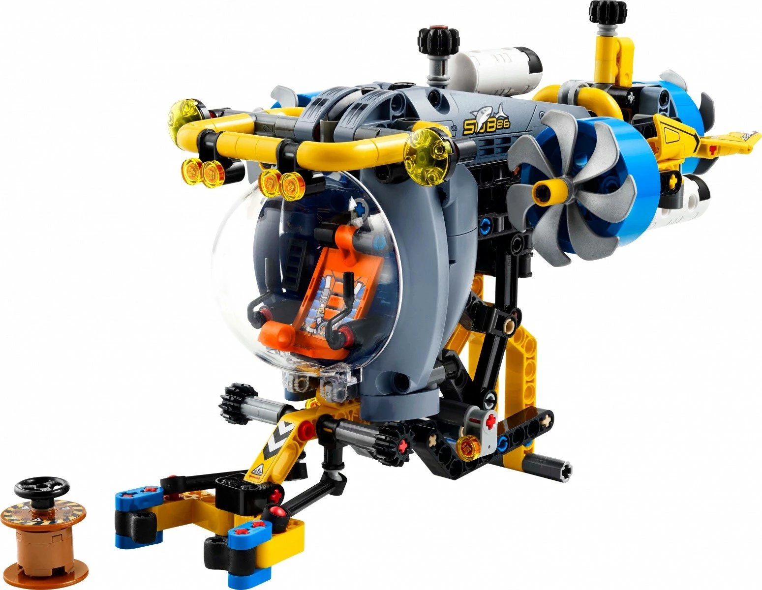 Set ndërtimi LEGO Technic 42201 Nëndetëse kërkimore, 413 pjesë, për fëmijë 9+