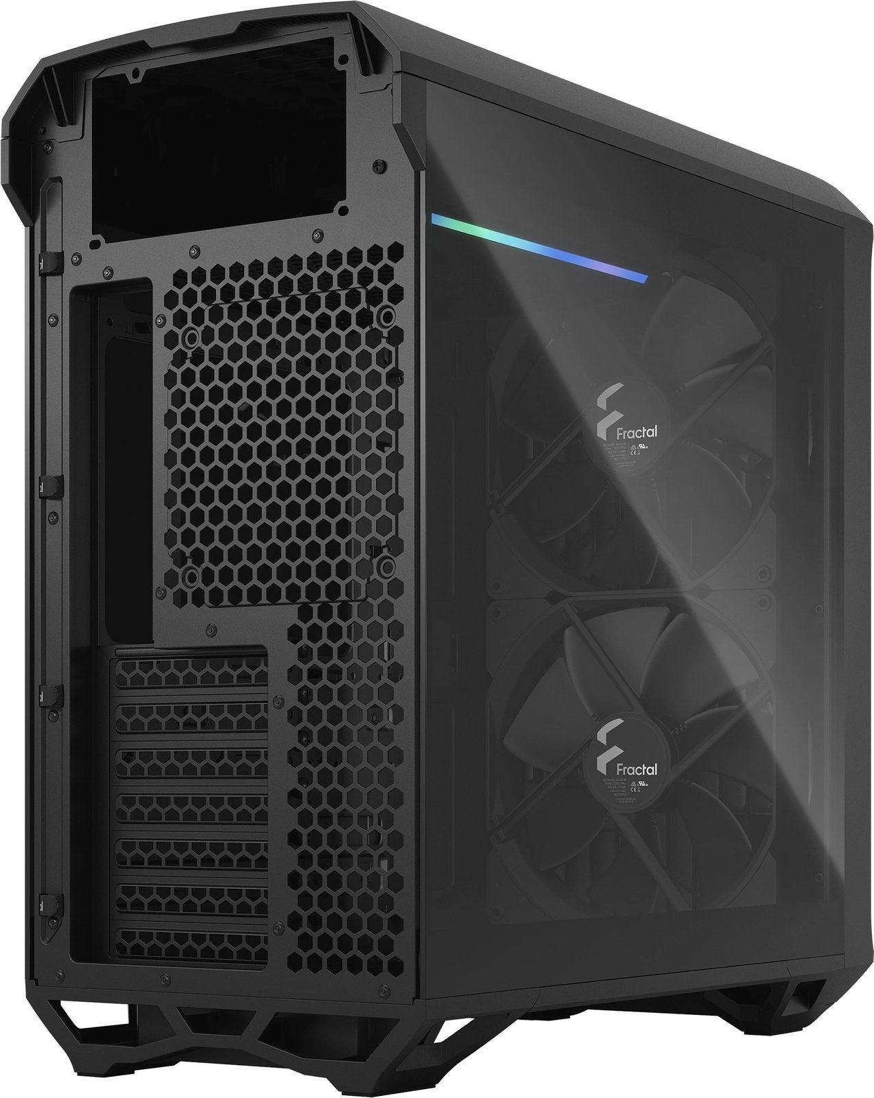 Kasë Fractal Design Torrent Compact, Tower, ATX/EATX/micro ATX/Mini-ITX, xham i temperuar, e zezë Kasë Fractal Design Torrent Compact, Tower, ATX/EATX/micro ATX/Mini-ITX, xham i temperuar, e zezë