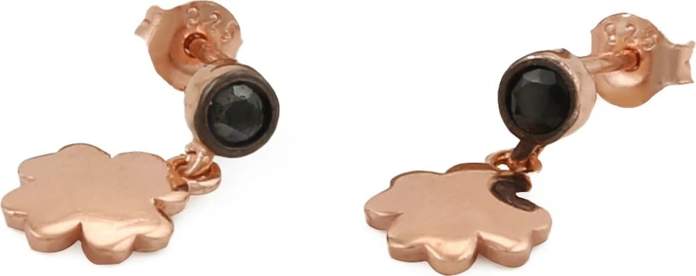 Vathë argjendi Jumeon, ngjyrë e zezë dhe ari rozë, 10812SYH