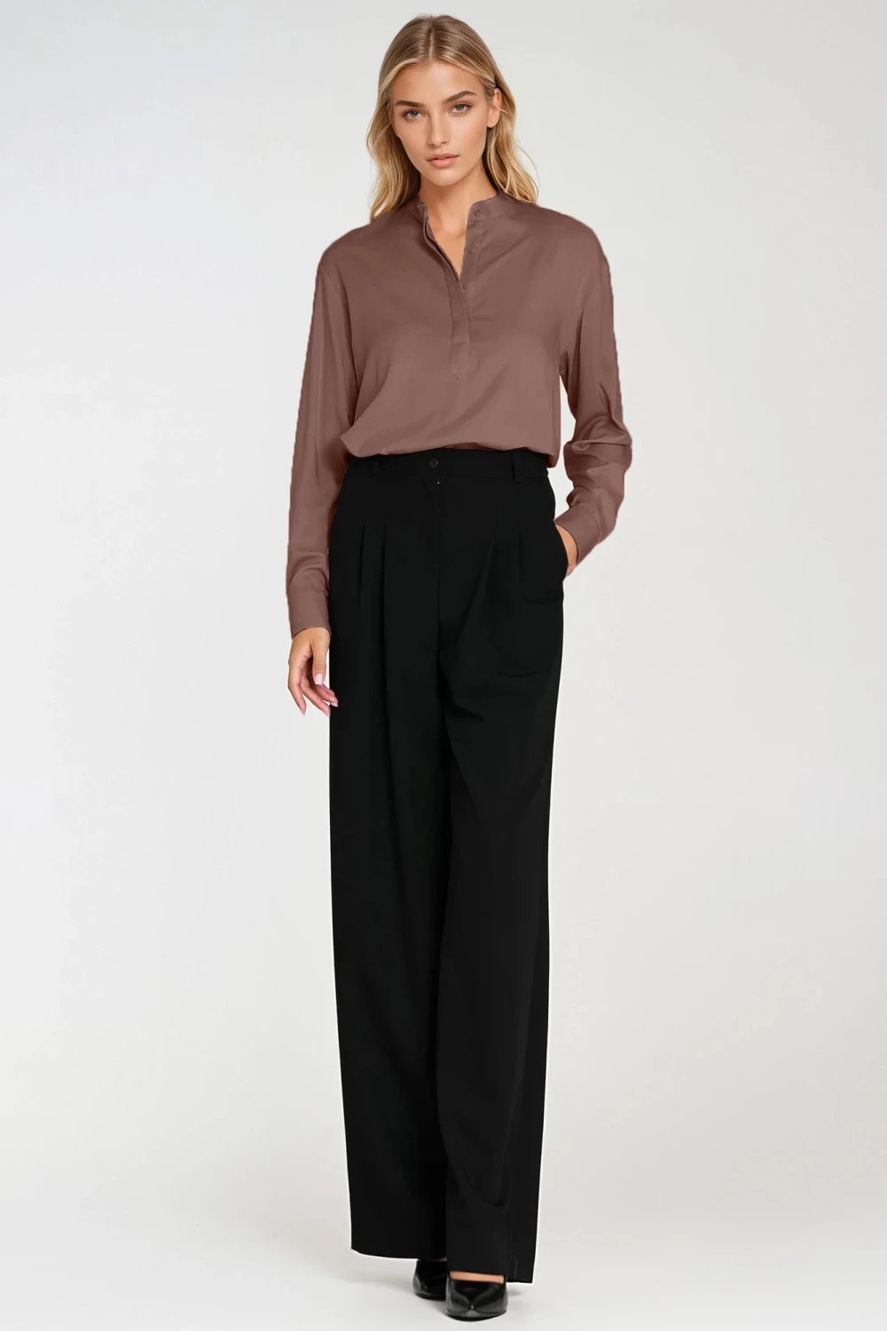 Bluzë femra Nife 217585, kafe
