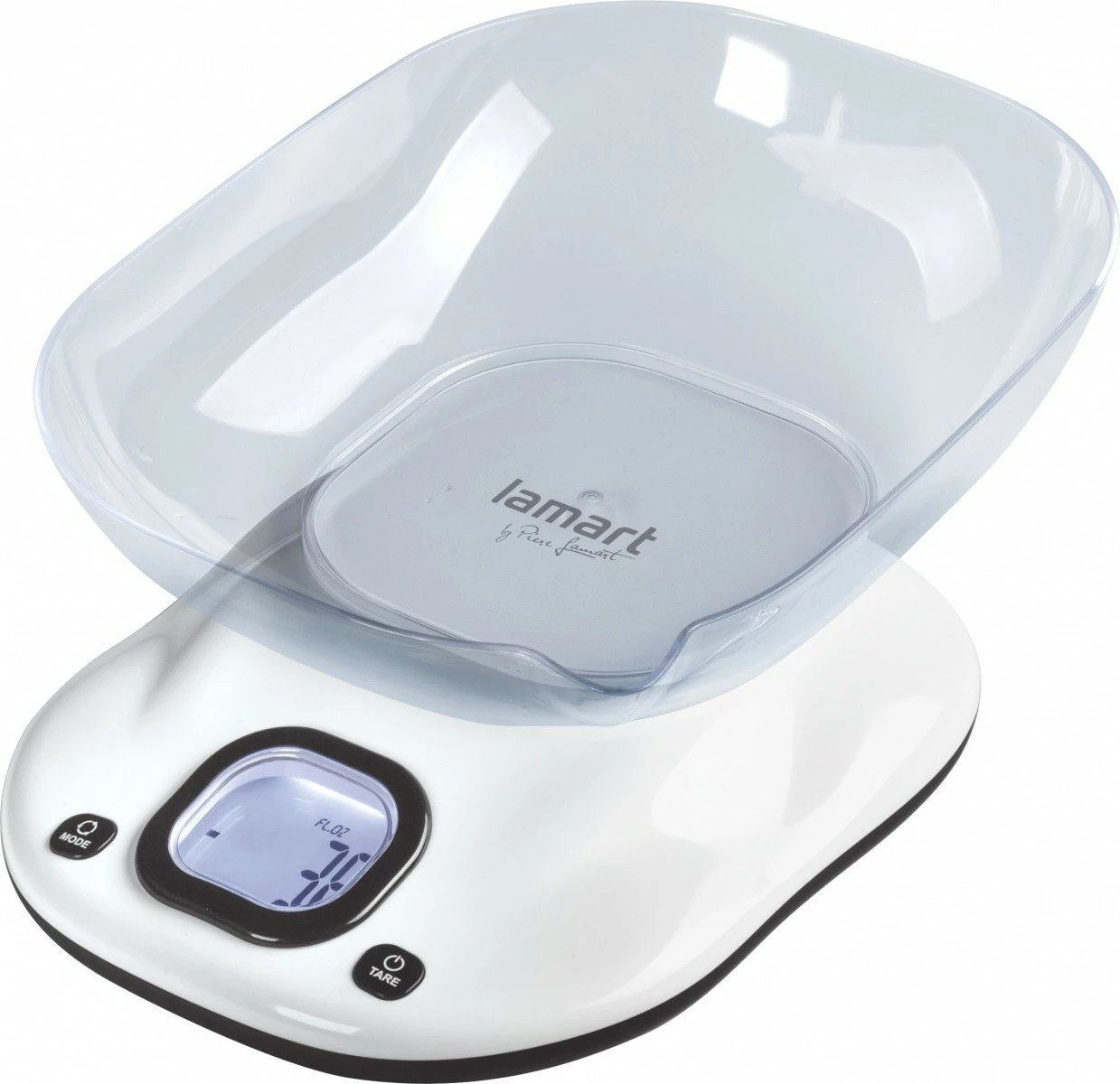 Peshore kuzhine Lamart LT7073 BANG me tas, 5 kg, E bardhë/Transparente