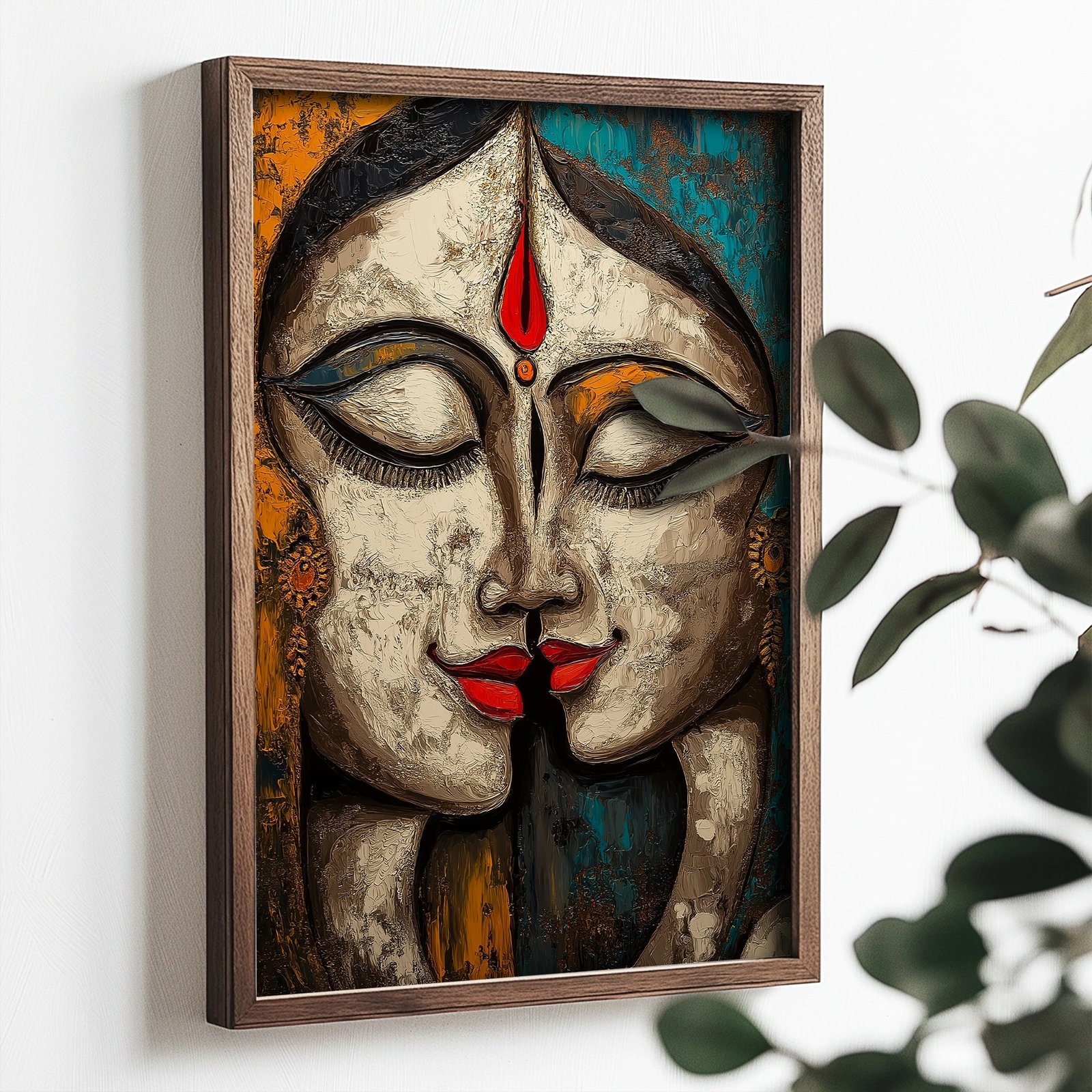 Pikturë dekorative me kornizë MDF, Wallity, TUN088-XL, shumëngjyrëshe, 50x70x3.5cm