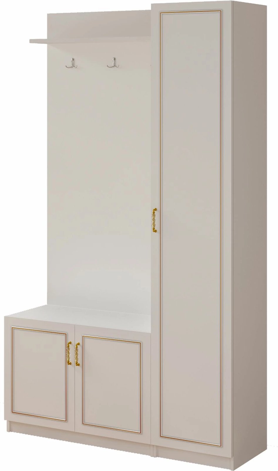 Stendë korridori Skye Decor, ngjyrë e bardhë mat, RB-092