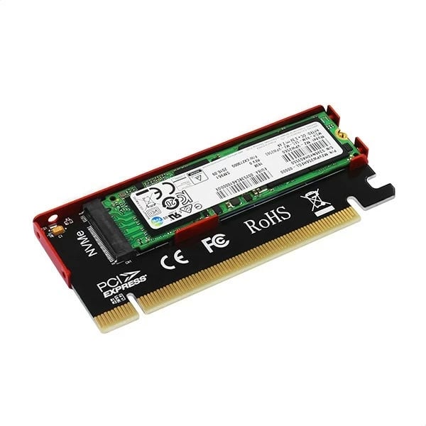 Adapter PCIe AXAGON PCEM2-S për SSD NVMe M.2, i zi